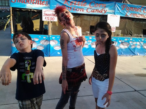 Zombie Apocalypse At The 66ers' Game